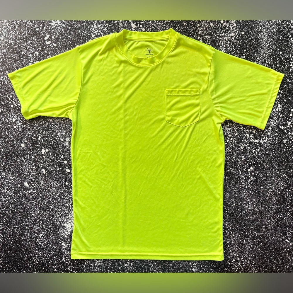 American Legends HIGH VISIBILITY WorkWear Pocket Tee Size Medium